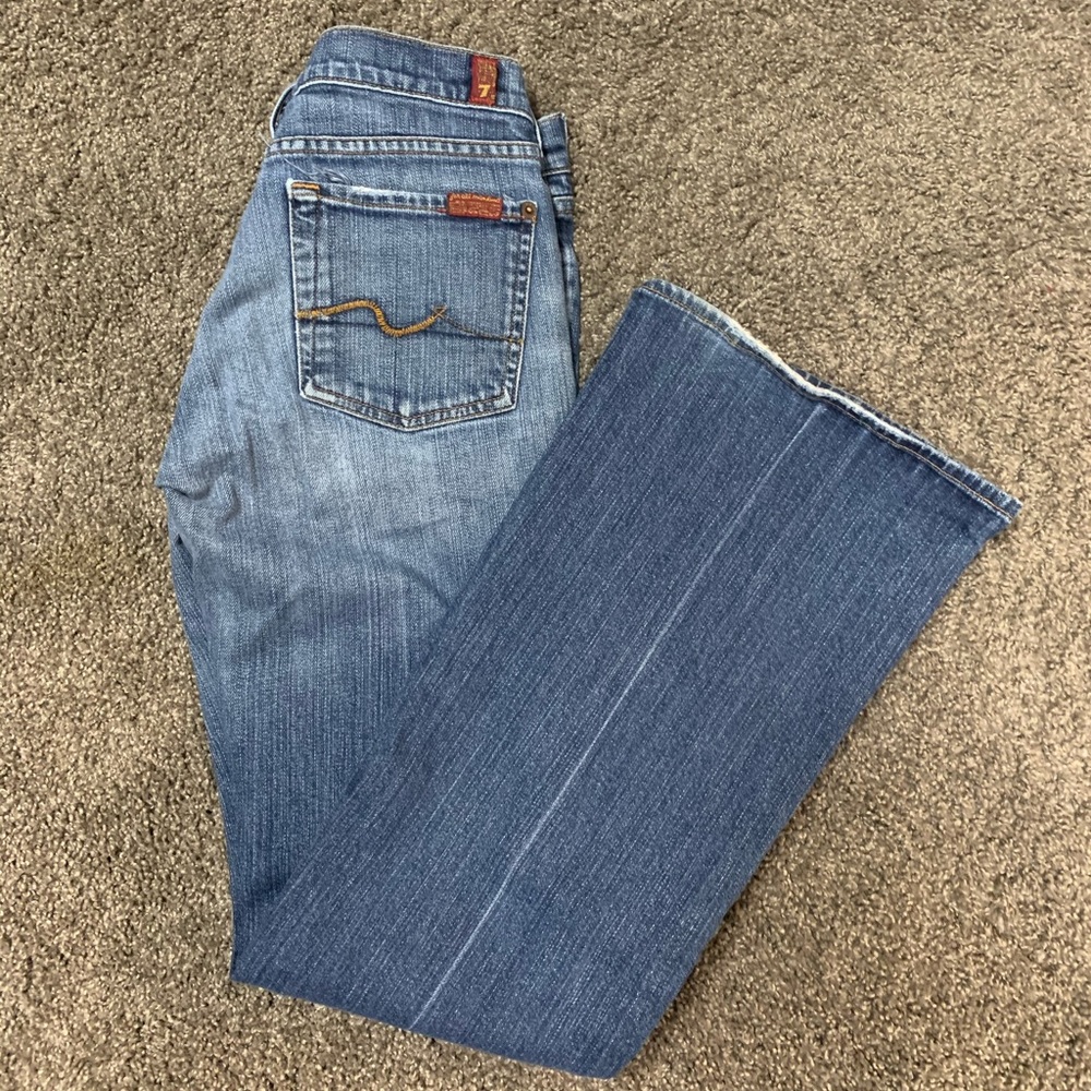 7 for all mankind boot cut jeans 29